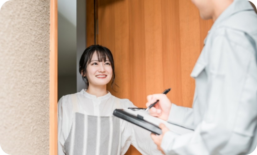 最短即日対応でスピーディー